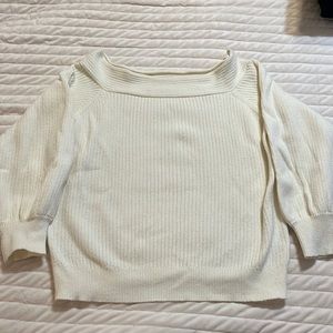 Anthropology cream ladies sweater
